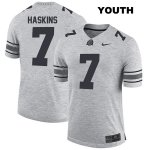 Youth NCAA Ohio State Buckeyes Dwayne Haskins #7 College Stitched Authentic Nike Gray Football Jersey BX20X60LX